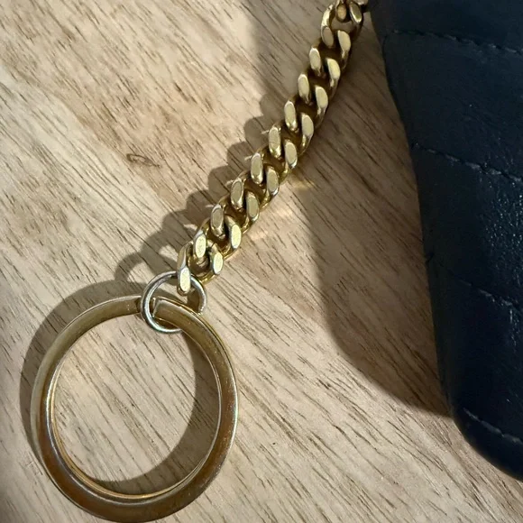 Saint Laurent Black Zippered Pouch - Picture 5 of 5